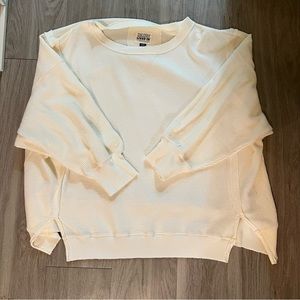 American Eagle Aerie AE oversized big hug waffle sweatshirt large